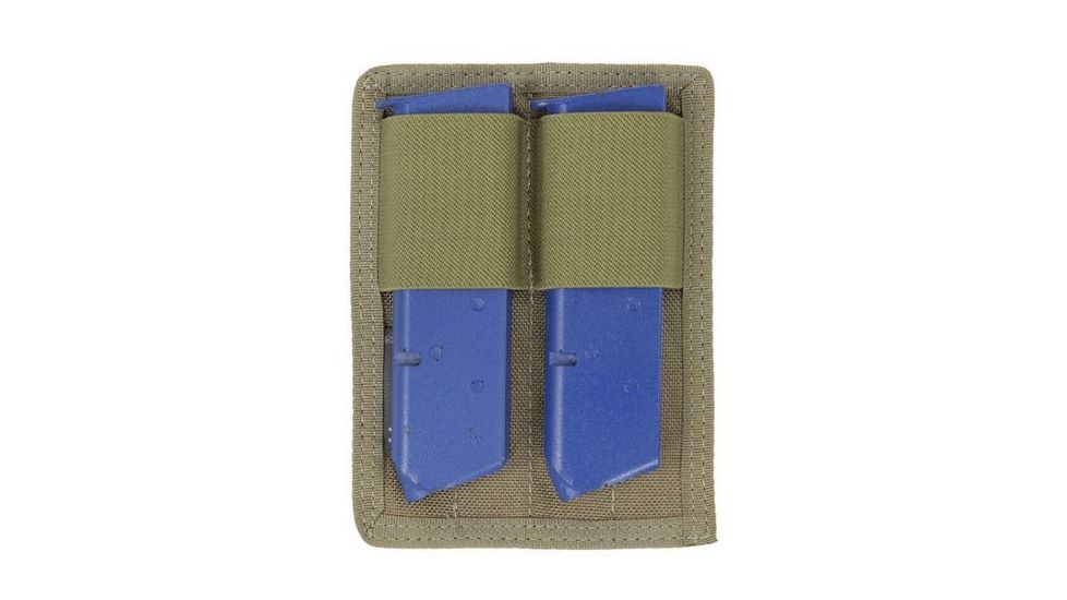 Vanquest Gear DOUBLE MAG HOLDER Hook &amp; Loop Insert, Coyote Tan, Small 012202CT