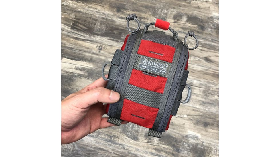 Vanquest Gear Fatpack Gen-2 First Aid Trauma Pack, 4x6, Red, Small, 081246RD