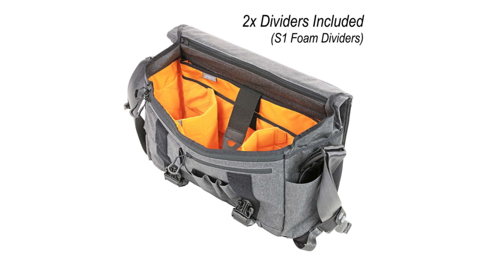 Vanquest Gear Gofer-15 Messenger Bag, Shadow Gray, 15-Inch, 656115SGRY