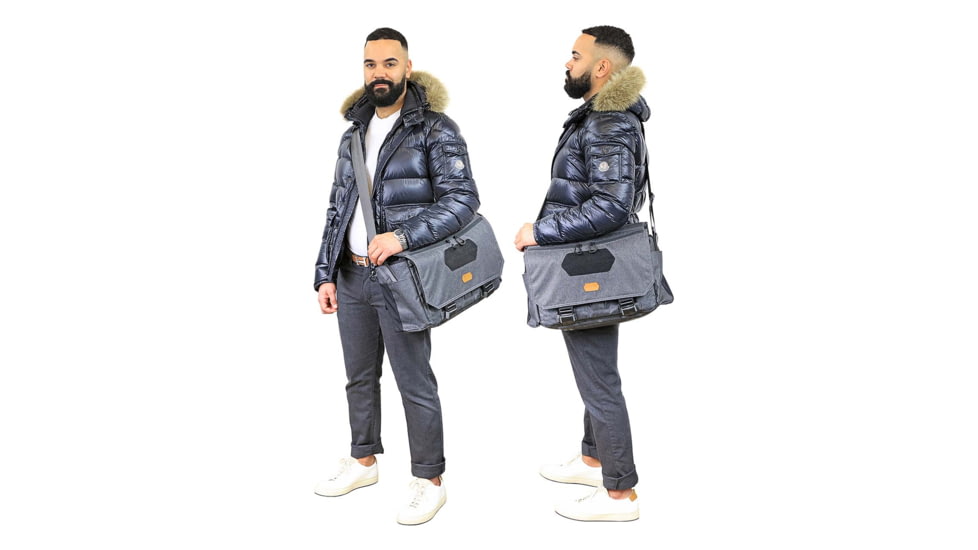 Vanquest Gear Gofer-15 Messenger Bag, Shadow Gray, 15-Inch, 656115SGRY