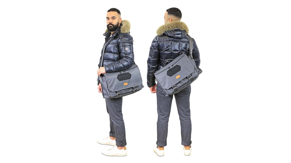 Vanquest Gear Gofer-15 Messenger Bag, Shadow Gray, 15-Inch, 656115SGRY