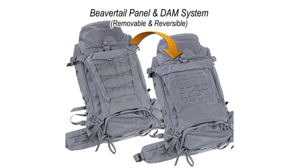 Vanquest Gear Markhor 45 Backpacking Pack, Wolf Gray, Oversized, 773145WG