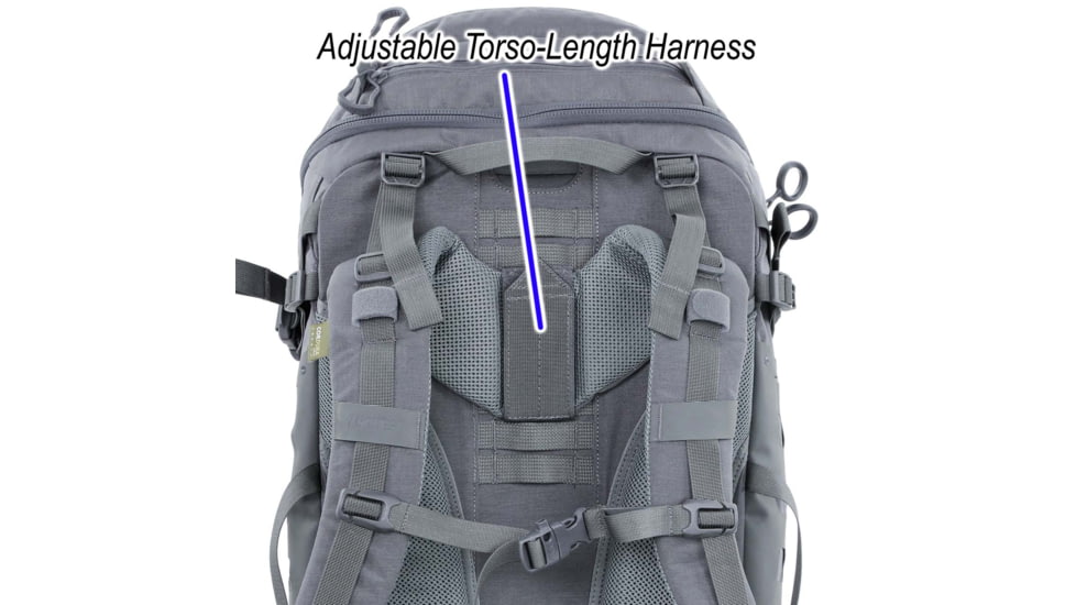 Vanquest Gear Markhor 45 Backpacking Pack, Wolf Gray, Oversized, 773145WG