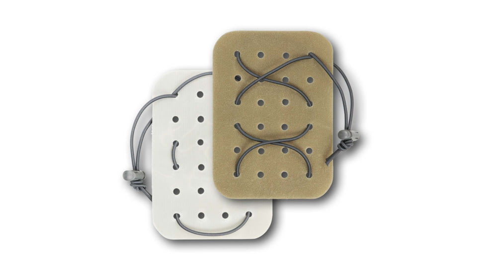 Vanquest Gear MOHL-WEB Hook &amp; Loop Panel, Elastic Cord, Coyote Tan, Small 017701