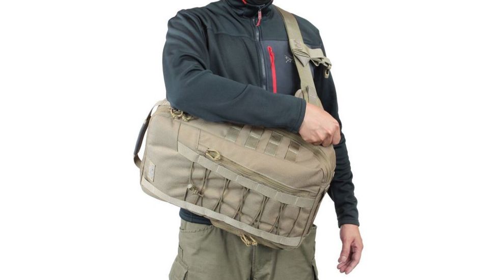 Vanquest Gear PILUM VSlinger Left-Shoulder-Carry Slingpack, Coyote Tan, Large 761277CT
