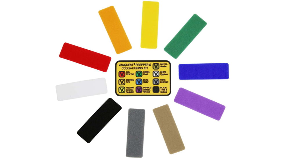 Vanquest Gear Preppers Color-Coding Kit, Multiple, 90PCCKIT