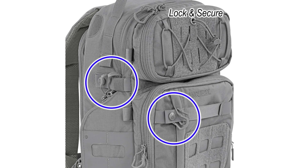 Vanquest Gear Trident-21 Gen-3 Backpack, Wolf Gray, Large, 770321WG