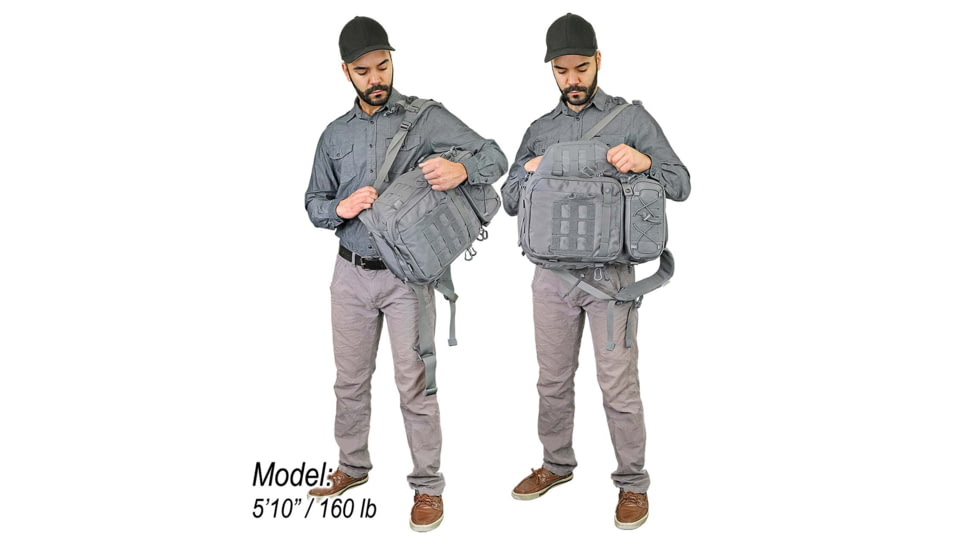Vanquest Gear Trident-21 Gen-3 Backpack, Wolf Gray, Large, 770321WG