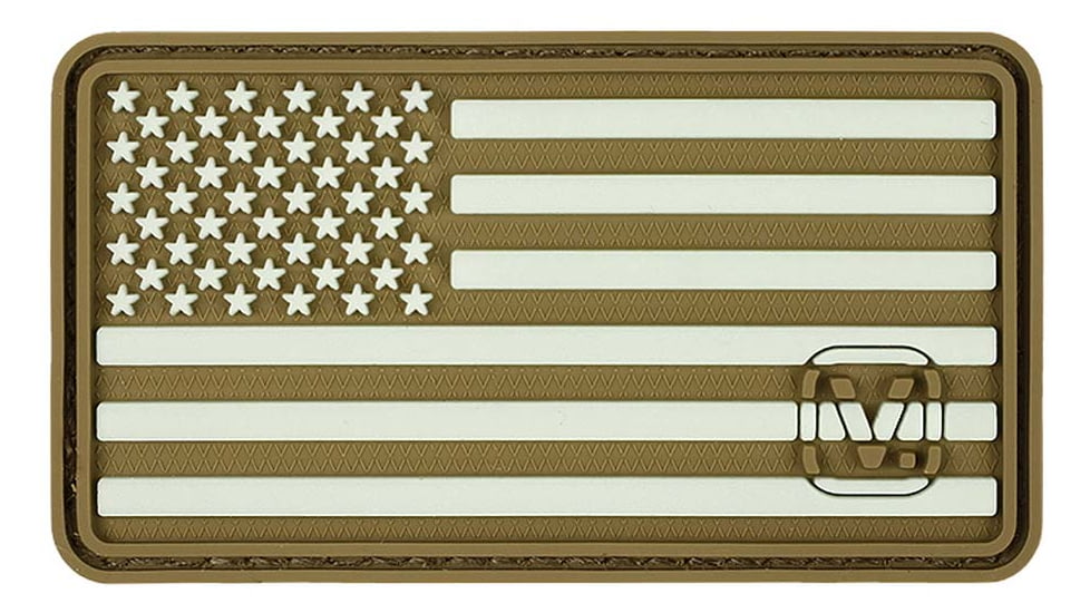 Vanquest Gear US Flag / Left-Star - Glow In The Dark Patch, Coyote Tan, 9ZUSFGL-275-CT-GITD