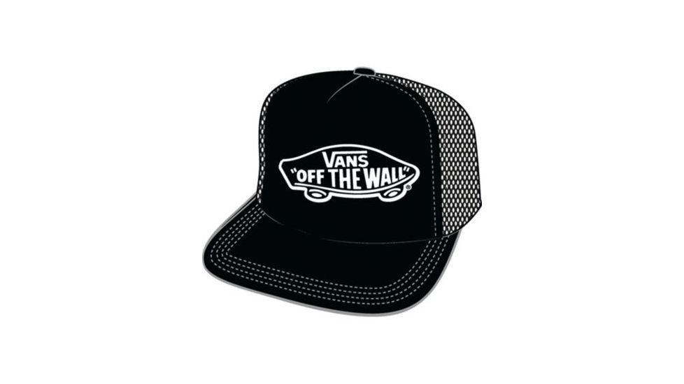 Vans Beach Girl Trucker Hats - Womens, Onyx-White, One Size, VN000H5LKR6-OS-OS