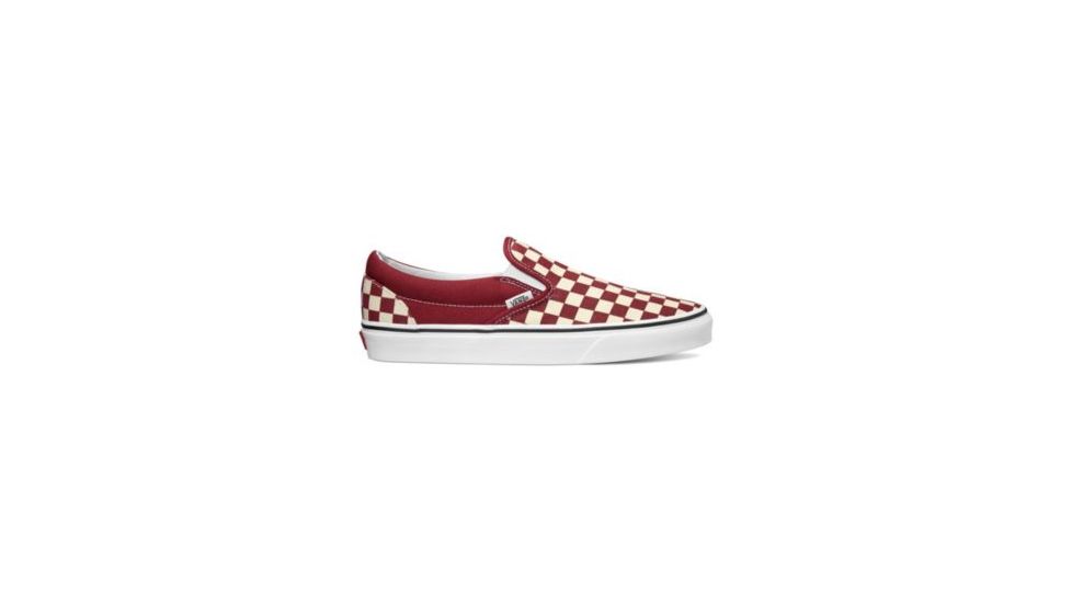 Vans Classic Slip-On Casual Boot, Checkerboard Rumba Red/True White, 9 US, VN0A38F7VLW-9 US/10.5 US