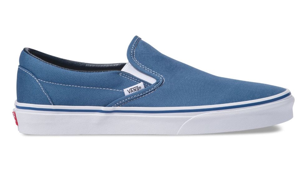 Vans Classic Slip-On Shoes, 5 US M/6.5 US W, Navy, VN000EYENVY-5 US/6.5 US