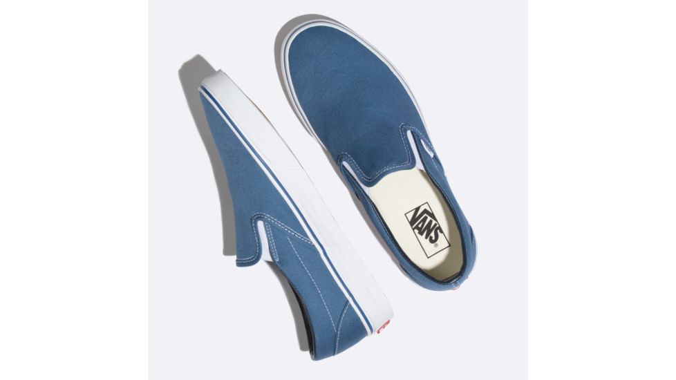 Vans Classic Slip-On Shoes, 5 US M/6.5 US W, Navy, VN000EYENVY-5 US/6.5 US
