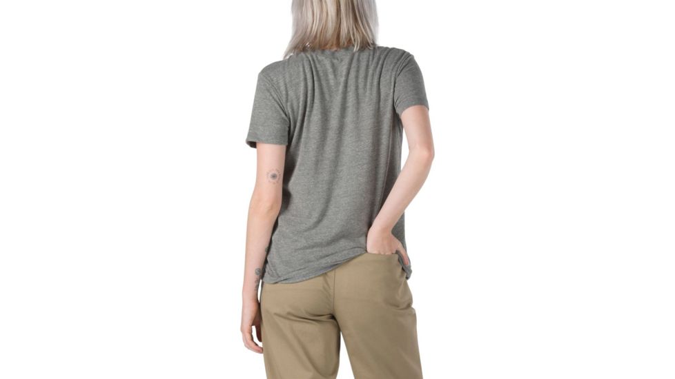 Vans Classic V Ft Crew - Womens, Grey Heather, Small, VN0A4DREGRH-GH-S