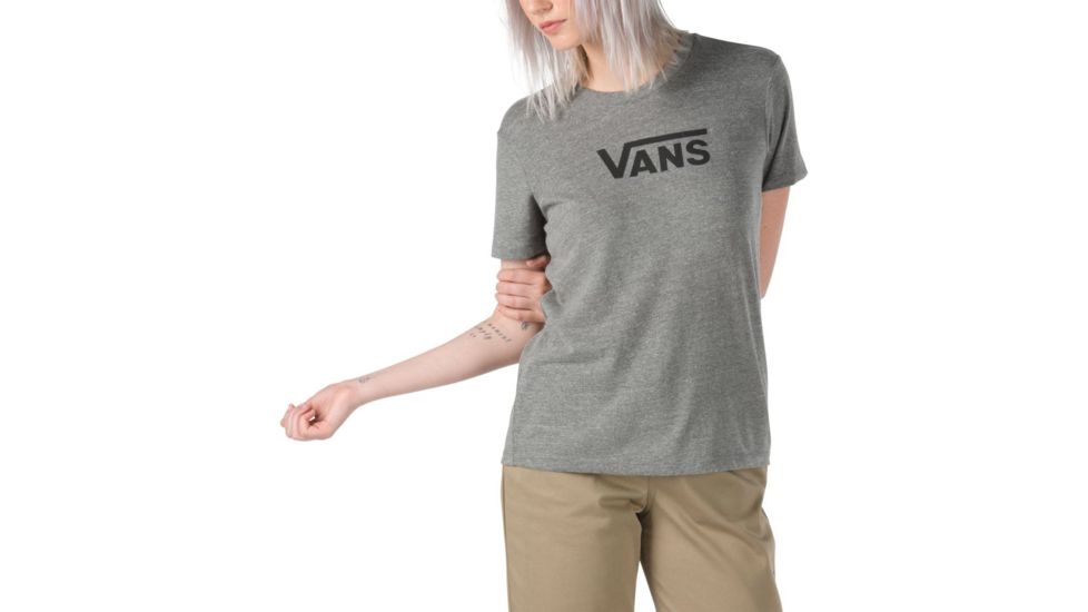 Vans Classic V Ft Crew - Womens, Grey Heather, Small, VN0A4DREGRH-GH-S
