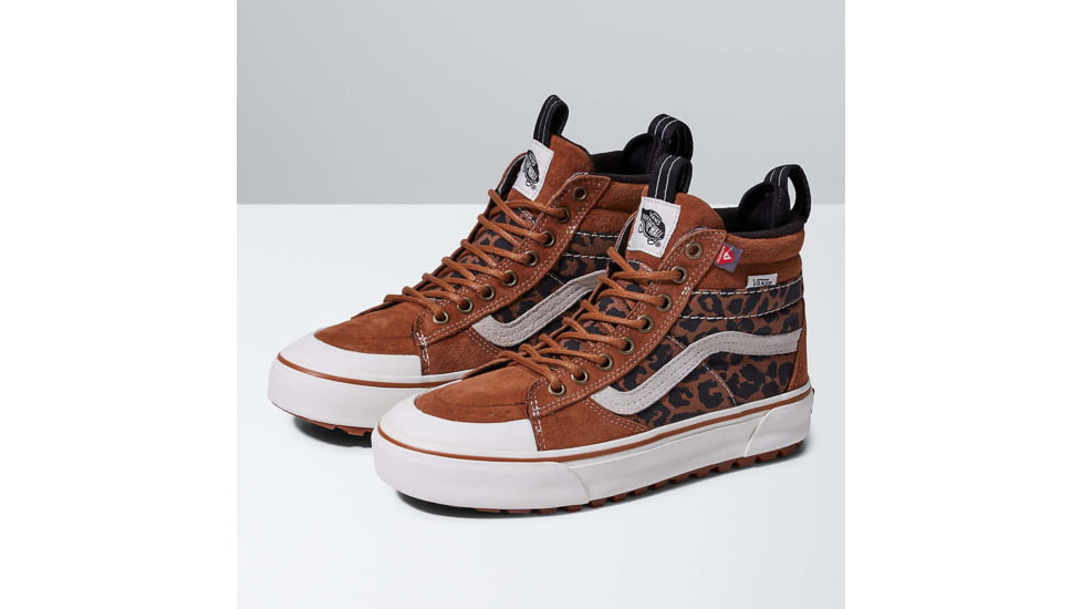 Vans Fu SK8-HI MTE-2 Shoes, Chipmunk/Leopard, 6, VN0007NKA0A1-M-6