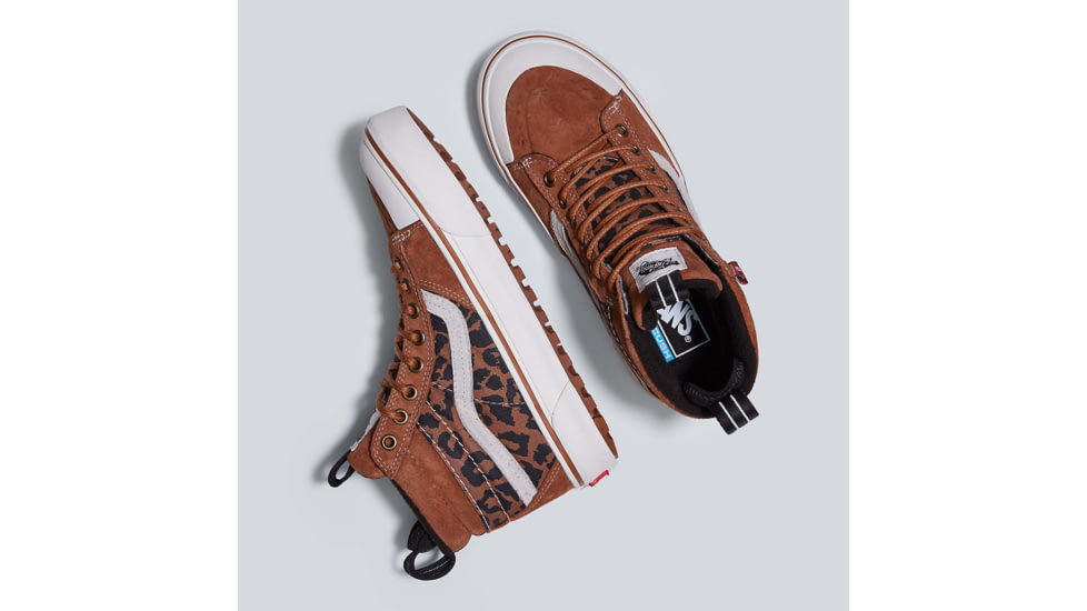 Vans Fu SK8-HI MTE-2 Shoes, Chipmunk/Leopard, 6, VN0007NKA0A1-M-6