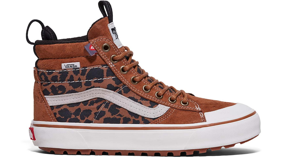 Vans Fu SK8-HI MTE-2 Shoes, Chipmunk/Leopard, 6, VN0007NKA0A1-M-6