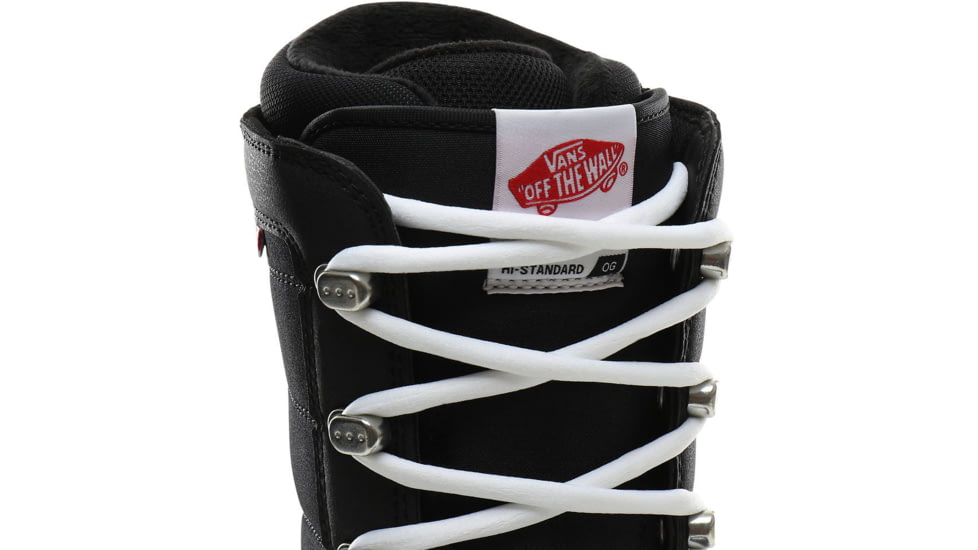 Vans HI Standard OG - Womens, Black/White, 5, VN0A3TFST0U-5