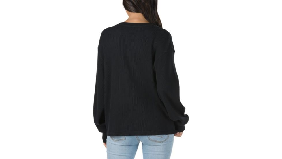 Vans Lorraine Thermal Top - Womens, Black, Large, VN0A3T7KBLK-Large