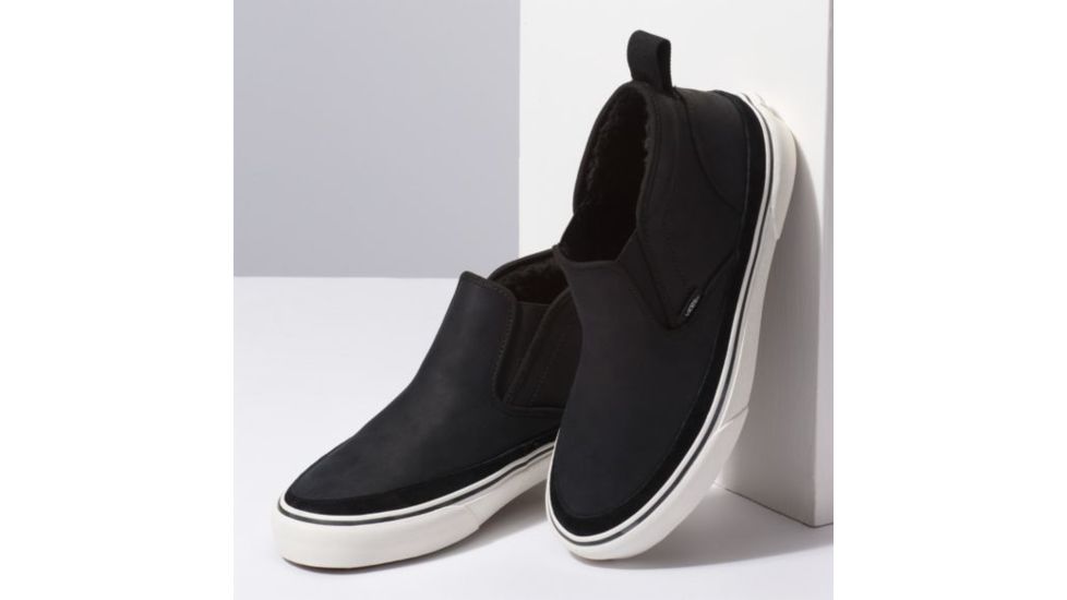 Vans Mid Slip SF MTE Winter Shoes, Black/Marshmallow , Mens 9.5 US, Womens 11 US, VN0A3ZCA1KP-9-5-US-11-US