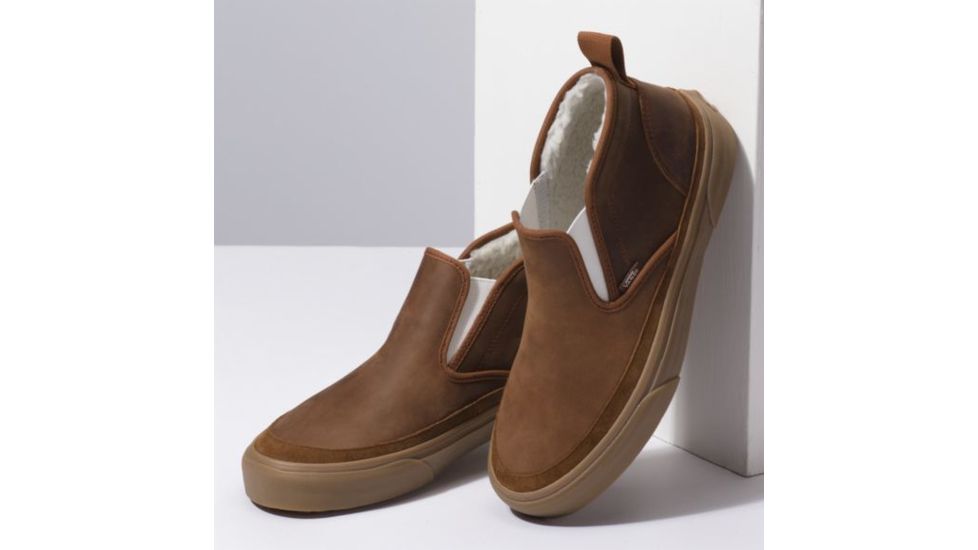 Vans Mid Slip SF MTE Winter Shoes, Dachshund/Medium Gum , Mens 9.5 US, Womens 11 US, VN0A3ZCAUMS-9-5-US-11-US