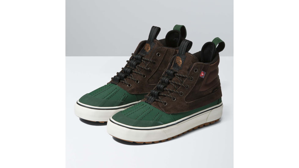 Vans Sk8-Hi Del Pato MTE-2 Shoes, Brown/Green, 10, VN0A5JMNBGS1-M-10