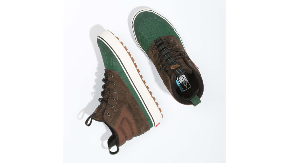 Vans Sk8-Hi Del Pato MTE-2 Shoes, Brown/Green, 10, VN0A5JMNBGS1-M-10