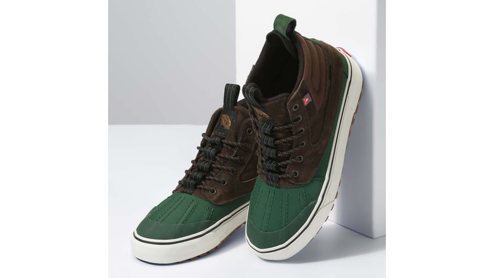 Vans Sk8-Hi Del Pato MTE-2 Shoes, Brown/Green, 10, VN0A5JMNBGS1-M-10