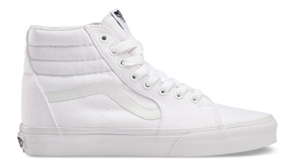 Vans SK8-Hi Shoes, 7 US M/8.5 US W, True White, VN000D5IW00-7 US/8.5 US