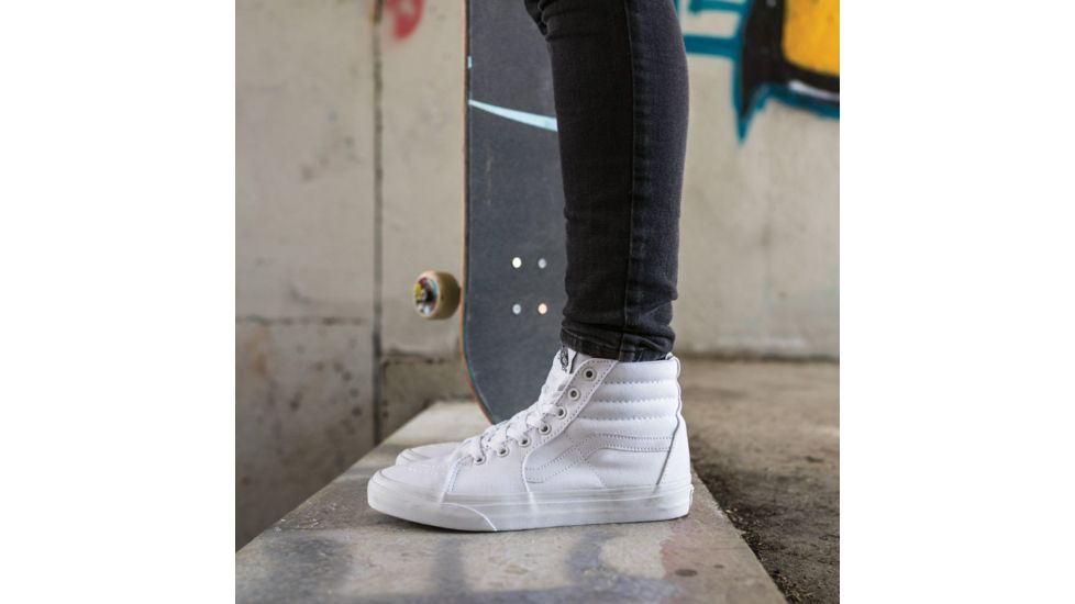 Vans SK8-Hi Shoes, 7 US M/8.5 US W, True White, VN000D5IW00-7 US/8.5 US