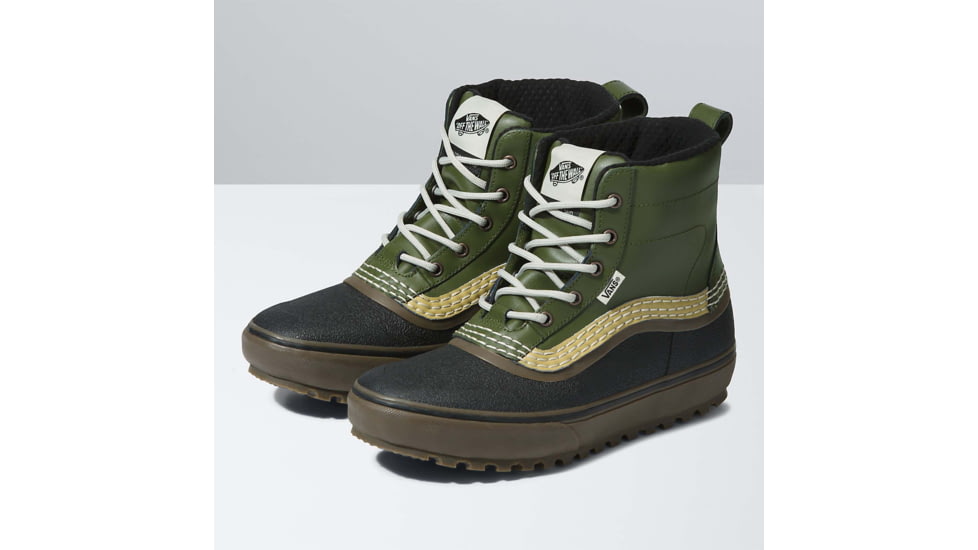 Vans Standard Mid Snow MTE Shoes, Green/Gum, 10, VN0A5JHZ17P1-M-10
