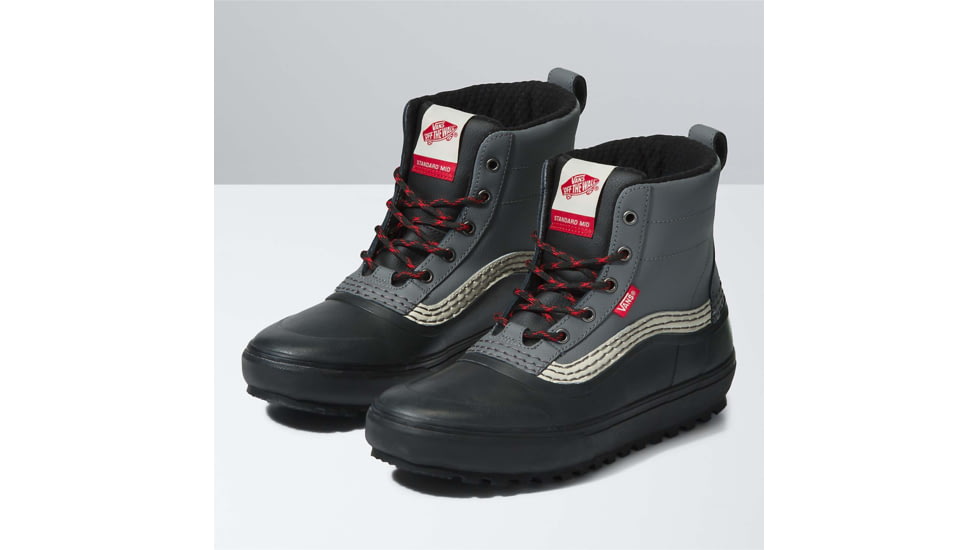 Vans Standard Mid Snow MTE Shoes, Grey/Black, 10, VN0A5JHZN431-M-10