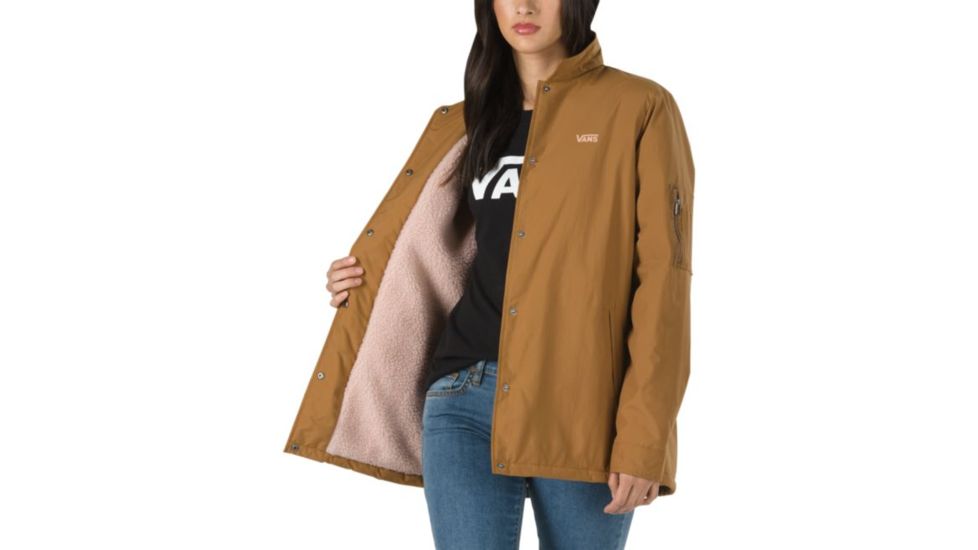Vans Thanks Coach Sherpa MTE Jacket - Womens, Rubber, Small, VN0A3PDNRBT-Small
