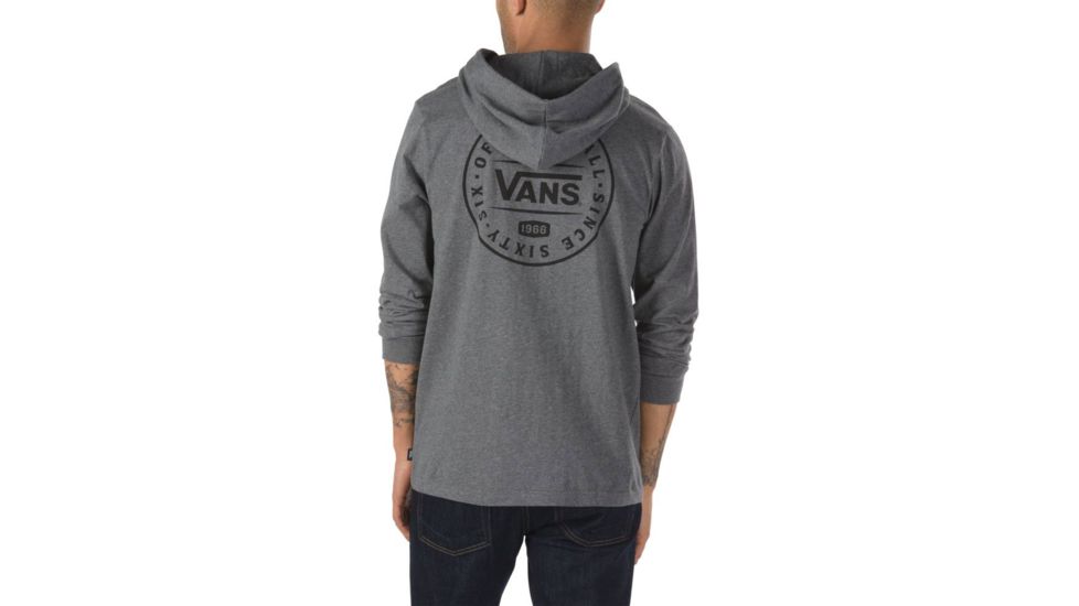 Vans Van Doren Hooded Tee - Mens, Asphalt Heather, Small, VN0A36ZPO8W-Small