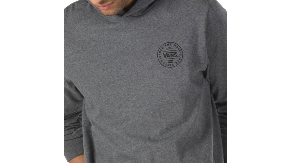 Vans Van Doren Hooded Tee - Mens, Asphalt Heather, Small, VN0A36ZPO8W-Small