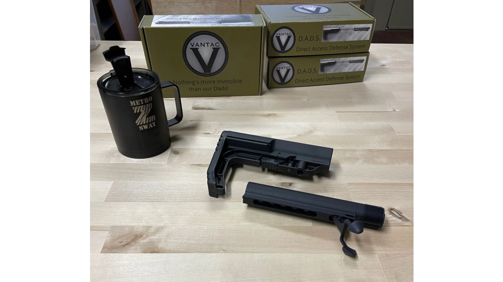 Vantac Direct Access Defense System, Stock Adjusting Buffer Tube, 12in x 2in, D-A-D-S2