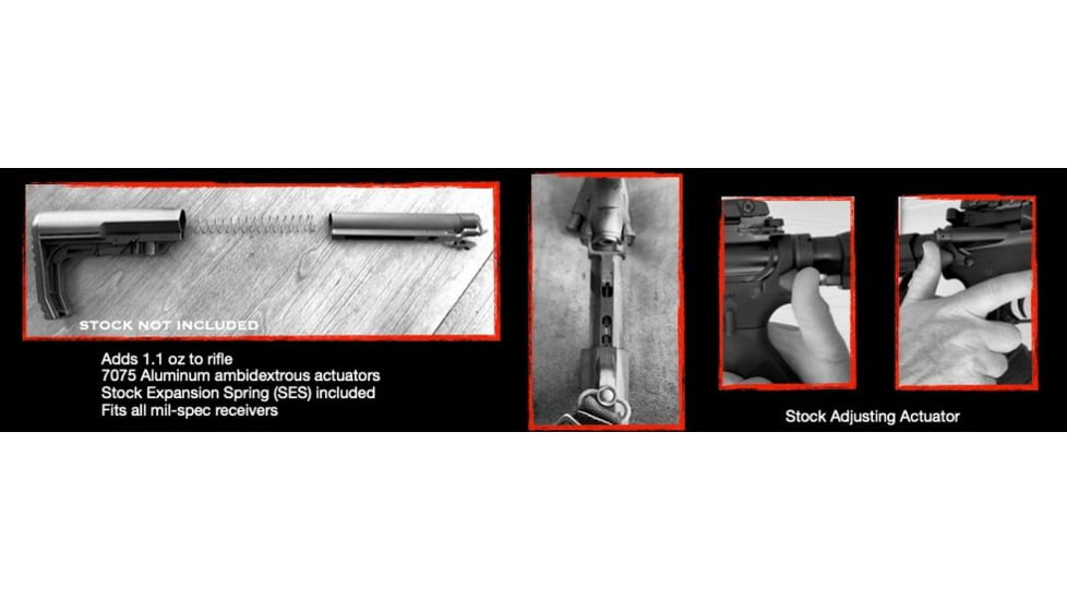 Vantac Direct Access Defense System, Stock Adjusting Buffer Tube, 12in x 2in, D-A-D-S10