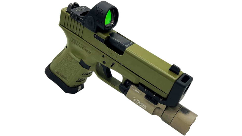 Vantage Point Armory Light-Mounted Compensator - X300U-A, Glock 19/19x/23/32/45, Black, 40001