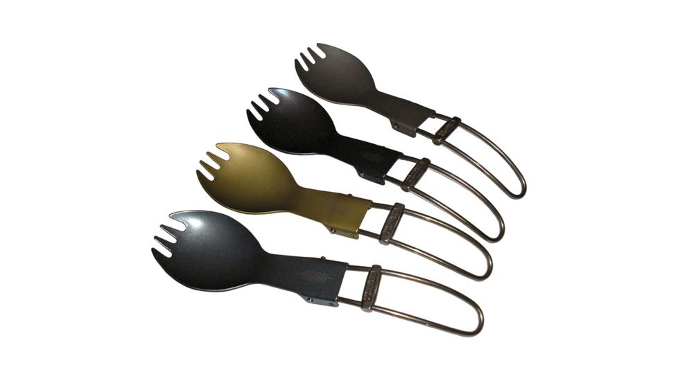 Vargo Titanium Folding Spork-blue T-218