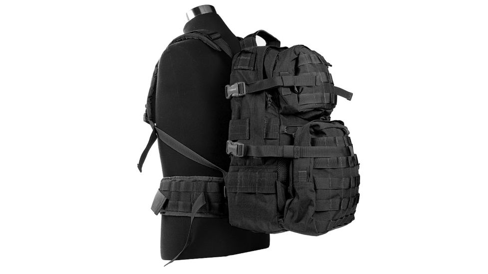 J-Tech Gear D-2 A+ Assault Backpack, Black PA01-0502-0A BK