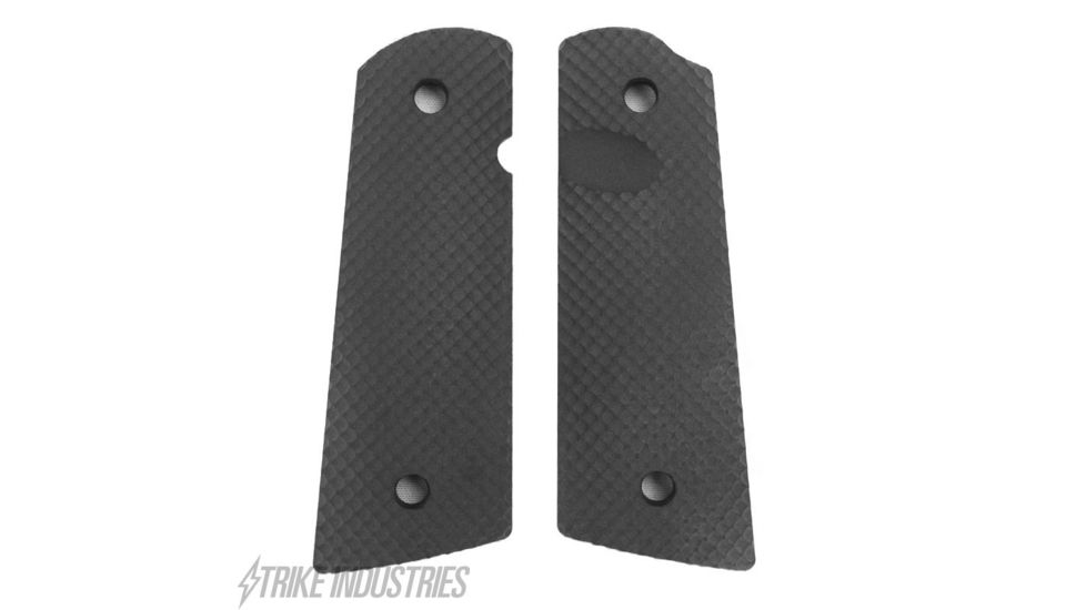Strike Industries Polymer Extreme CNC 1911 Pistol Grip, Golf Ball Dimple Pattern, Matte Black PX06