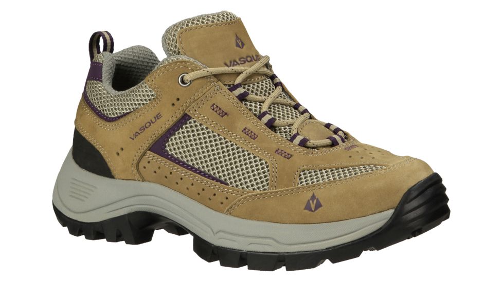 Vasque Breeze 2.0 Low Hiking Shoe - Womens-Brindle/Purple Plumeria-Medium-6.5 US
