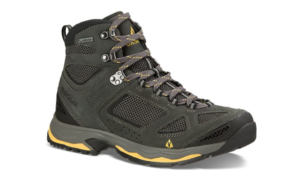 Vasque Breeze III GTX Hiking Boots Mens, Magnet/Yellow, 7 US 07194M 070