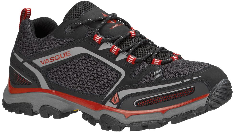 Vasque Inhaler II Low Hiking Shoe - Men's-Black/Chili Pepper-7-Medium