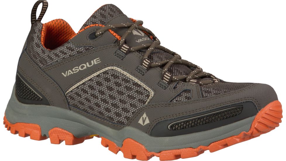 Vasque Inhaler Low Hiking Shoe - Men's-Black Olive/Rust-Medium-7