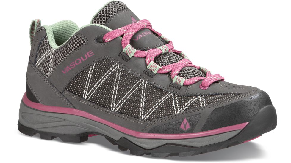 Vasque Monolith Low Hiking Shoe, Magnet/Damson, 6, 7355-060