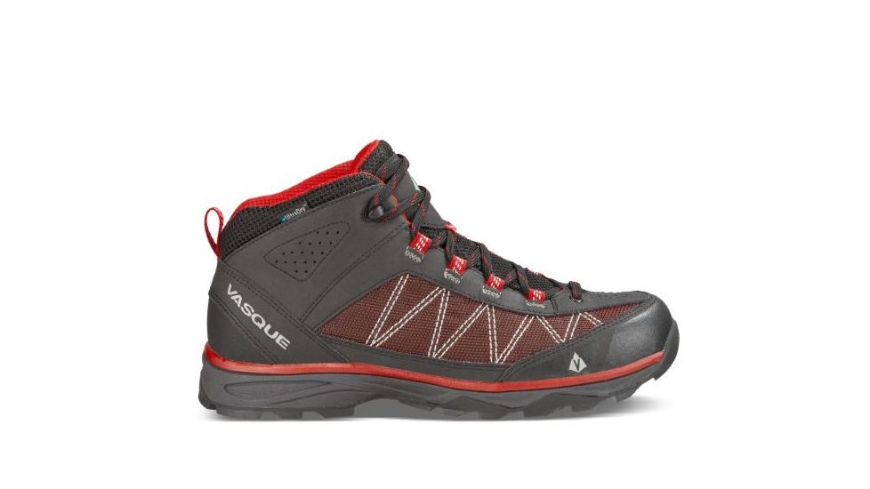 Vasque Monolith Ultradry  Hiking Shoes - Men's, Black/Chili Pepper, Wide, 9 07346W 090