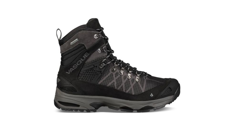 Vasque Saga GTX Backpacking Boots Mens, Black/Magnet, 8.5 US, 07138W 085