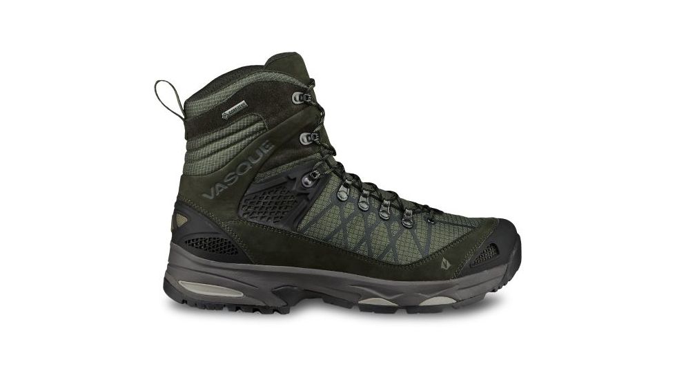 Vasque Saga GTX Backpacking Boots Mens, Dusty Olive/Beluga, 8 US, 07140M 080